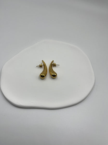 Pendiente Estalactita Dorado